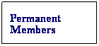Text Box: Permanent Members
