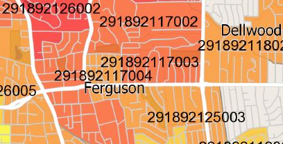 Income disparity in Ferguson’s zip code